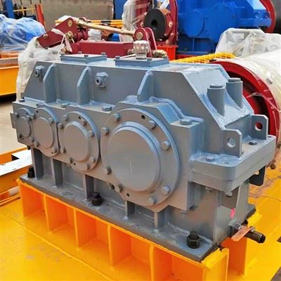 Caja de engranajes de grúa