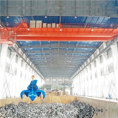 Agarrar puente grúa